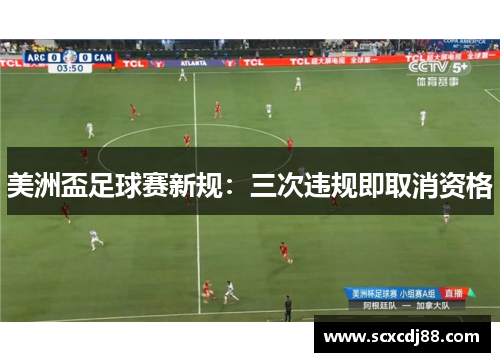 美洲盃足球赛新规：三次违规即取消资格